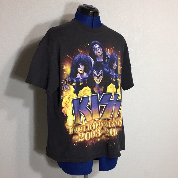 Rare 2003 2004 KISS Rock Band Concert Tee - Alive - Picture 2 of 8